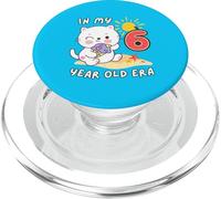 Sesto compleanno di Beach Kitty nella mia era di 6 anni, simpatico gatto PopSockets PopGrip per MagSafe