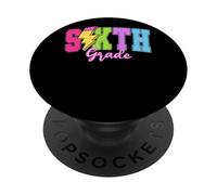 Sesto grado Lightning Bolt Retro Fun PopSockets PopGrip Adesivo
