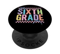 Sesto Grado Ritorno A Scuola Colorato Cheer PopSockets PopGrip Adesivo