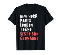 Sesto San Giovanni, Italia, Traveler Holidays, Souvenir Fun Tee Maglietta