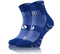 sesto senso 1 Paia Calze Spugna Sportive Colorate Corte Cotone Donna Uomo 39-42 Blu