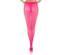 sesto senso 1 paio Collant Con Cucitura Posteriore Riga Donna 20 Den Velati Transparenti con Motivo Rosa Pink 2