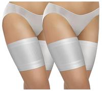 sesto senso 2 Paia Bande Elastiche Anti Sfregamento Fasce Cosce Elastico con 4 Strisce di Silicone Liscio Nero 60-65 M