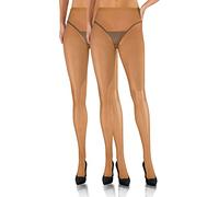 Sesto Senso 2 Paia Calze a Rete Vita Alta Collant