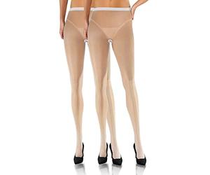 Sesto Senso 2 Paia di Calze a Rete Vita Alta Collant