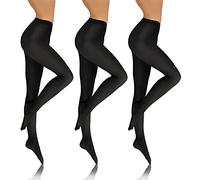 sesto senso 3 M paia Collant Donna Opaco Microfibra 70 DEN Nero 2 XS-S SET1