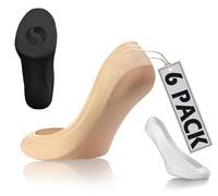 sesto senso 6 paia Calzini Donna Fantasmini Ballerina Invisibili Tinta Unita Salvapiede Calze Eleganti Antiscivolo in Silicone 39-42 6 paia Mix miscela di colori