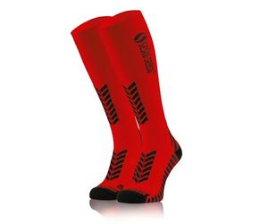 sesto senso Alte Calze a Compressione Calzettoni Sportive Donna Uomo per Sport 43-47 Rosso