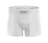 sesto senso Boxer Uomo Intimo Pantaloncini retrò Pugili Senza Cuciture Aderenti Comodi Taglio Classico Elastico Biancheria Intima Uomo L/XL Bianco