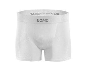 sesto senso Boxer Uomo Intimo Pantaloncini retrò Pugili Senza Cuciture Aderenti Comodi Taglio Classico Elastico Biancheria Intima Uomo L/XL Bianco