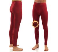 sesto senso Calzamaglia Lunga Uomo 100% Cotone Biancheria Intima Pantaloni Termici Funzionali 3XL Bordeaux