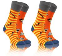 sesto senso Calze Divertenti Calzini Strani Dispari Colorati 2 Pack 43-47 Bee