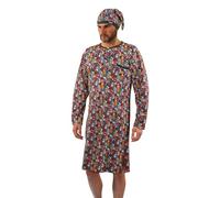 sesto senso Camicia da Notte Uomo con Cuffia Maniche Lunghe 4XL Dogs Cane