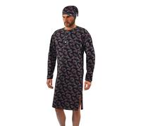 sesto senso Camicia da Notte Uomo con Cuffia Maniche Lunghe 4XL Motor Moto