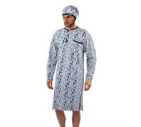 sesto senso Camicia da Notte Uomo con Cuffia Maniche Lunghe L Rodeo