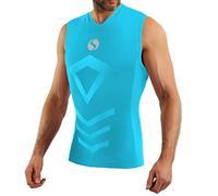 sesto senso Canottiera Camicia Sportiva da Uomo Biancheria Intima Termica a Compressione S/M Light Blue Azzurro