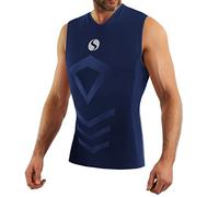 sesto senso Canottiera Camicia Sportiva da Uomo Biancheria Intima Termica a Compressione XXL/3XL Blue Blu Scuro