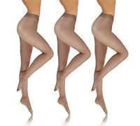 sesto senso Collant Trasparenti Donna 8 Den 3 Pezzi Invisible Pantyhose