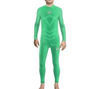 sesto senso Completo Termico per Ragazzo Maglietta a Maniche Lunghe Leggings Lunghi Intimo Sportivo Compressivo Base Basic 2XS/XS Green Verde