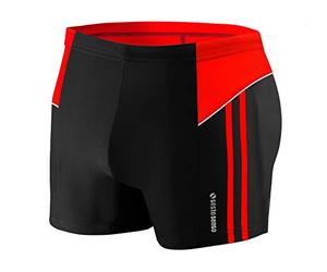 sesto senso Costume da bagno per ragazzi - Pantaloncini da nuoto aderenti ad asciugatura rapida per la piscina, Bd 638 - Nero, 122 cm-128 cm