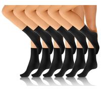 sesto senso Donna Calzino Microfibra Calze Seta Corto 6 Paia 40 Den Nero 6x1pack