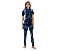 sesto senso Donna Intimo Termico Impostato Maglia a Maniche Corte T-Shirt Funzionale e Pantaloni Lunghi S Blu Cielo Turchese