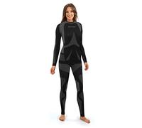 sesto senso Donna Intimo Termico Impostato Maglia a Maniche Lunghe T-Shirt Funzionale e Pantaloni Lunghi Leggings