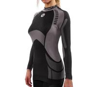 sesto senso Donna Intimo Termico Maglia a Maniche Lunghe T-Shirt Funzionale Biancheria Intima Termoattivo L Grigio