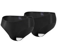 sesto senso Mutandine Invisibili Donna Senza Cuciture Slip Taglio Laser Microfibra 2 Paia L Nero