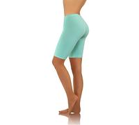 sesto senso Pantaloncini Donna Menta Corti Cotone Ragazza Colorati Pantaloni Sportivi Fitness Yoga Pantaloni XXL Mint