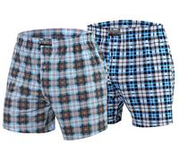 sesto senso Pantaloncini Pigiama Uomo Cotone Corti 2 Pacco Shorts Quadri XXL 7+15