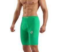 sesto senso Pantaloni Corti da Ciclismo da Uomo Biancheria Intima Sportiva a Compressione L/XL Green Verde