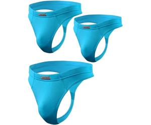 sesto senso Perizoma Uomo Micromodal 3 Pack String Tanga Sexy Ligerie L 3 Pack Turchese