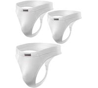 sesto senso Perizoma Uomo Micromodal 3 Pack String Tanga Sexy Ligerie S 3 Pack Bianco