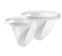 sesto senso Slip Uomo Cotone 2 Pacchi Sexy Mutande Comodo Biancheria Intima di Base Tanga M 2 Bianco