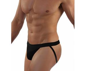 sesto senso Sospensorio Uomo Perizoma Mutandine Sexy String con Apertura sul Cavallo XXL Nero