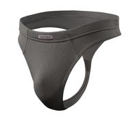 sesto senso Tanga da uomo - Comoda biancheria intima da uomo Thong, slip traspirante con taglio a basso riso, slip a T per un'elevata libertà di movimento, grigio., XL