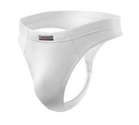 sesto senso Tanga da uomo - Comoda biancheria intima da uomo Thong, slip traspirante con taglio a basso riso, slip a T per un'elevata libertà di movimento, bianco, L