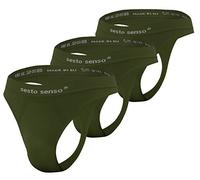 sesto senso Uomo Seamless Strings Mutande G-Strings Sexy Intima di Base Perizoma 3 Pack