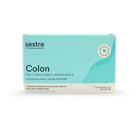 Sestre Colon, Integratore per l'Equilibrio Intestinale, Regolarizza la Flora Batterica e Contrasta la Stitichezza, con Estratti Naturali della Dieta Mediterranea e Quercetina, 20 Bustine