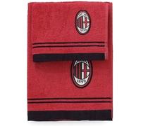 Set 1+1 Asciugamani A.C. Milan Prodotto Ufficiale Misure Medio+Ospite