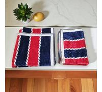 Set 1+1 asciugamano e ospite Carrara Praslin fantasia nodi marinari