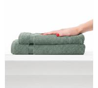 Set 1+1 viso e ospite spugna 650 gr/mq COGAL RANGER Verde Ottanio