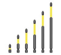 Set 1-10 Inserti Cacciavite Magnetici S2 Anti Scivolo Attacco 1/4 Pollice per Trapano Avvitatore Legno DIY(50+65+70+90l]4-pieceset)