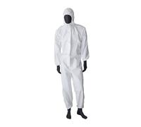 Set 1 o 5 Tuta protettiva in TNT 57 gr Bianco M, L,XL, XXL DPI Classe 3 - C0909