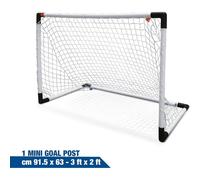 Set 1 Porta da Calcio per Bambini con Rete + Pallone Mini Ball Mondo