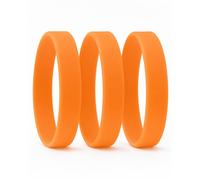 Set 10, 30, 50, 100, 200, 500, 1000 Braccialetti in silicone personalizzabili e colorati, 200x12x2 mm, Personalizzati con testo in serigrafia | Disponibili in 8 colorazioni
