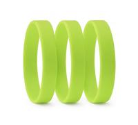 Set 10, 30, 50, 100, 200, 500, 1000 Braccialetti in silicone personalizzabili e colorati, 200x12x2 mm, Personalizzati con testo in serigrafia | Disponibili in 8 colorazioni