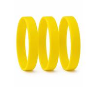 Set 10, 30, 50, 100, 200, 500, 1000 Braccialetti in silicone personalizzabili e colorati, 200x12x2 mm, Personalizzati con testo in serigrafia | Disponibili in 8 colorazioni