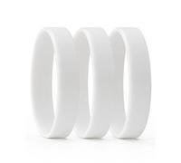 Set 10, 30, 50, 100, 200, 500, 1000 Braccialetti in silicone personalizzabili e colorati, 200x12x2 mm, Personalizzati con testo in serigrafia | Disponibili in 8 colorazioni
